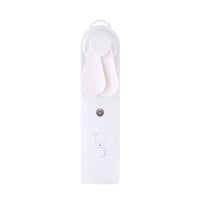 HKM-816787 Portable Handheld Mini Fan with Moisturizing Spray Function - White/Blue