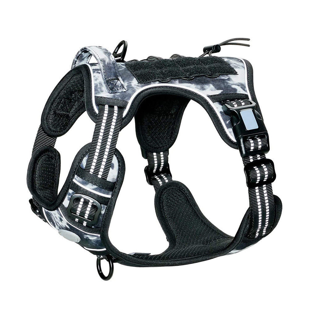 HKM-583891 Reflective Nylon Traction Rope with Adjustable Chest Harness for Outdoor Training