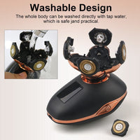 HKM-538643 LCD Digital Display Electric Shaver with IPX5 Waterproof Design, 90-Minute Battery Life, USB Charging