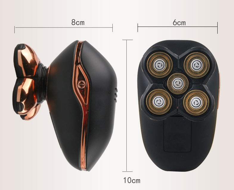 HKM-538643 LCD Digital Display Electric Shaver with IPX5 Waterproof Design, 90-Minute Battery Life, USB Charging