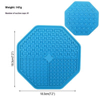 HKM-109139 Silicone Licking Mat with Suction Cups for Pet Distraction and Slow Feeding - Available in Multiple Colors
