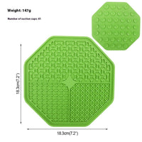 HKM-109139 Silicone Licking Mat with Suction Cups for Pet Distraction and Slow Feeding - Available in Multiple Colors