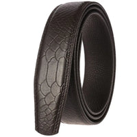 HKM-322579 Luxury Men's Crocodile Pattern Leather Belt
