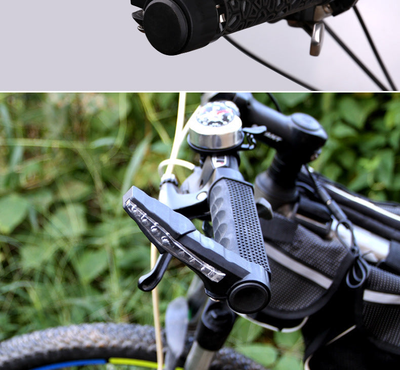 HKM-955027 Bicycle LED Steering Handlebar Lamp with Horn and Warning Light for Mountain Bikes