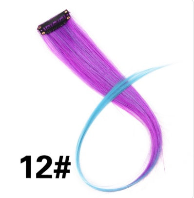 KTX-001683 18-Inch Wig Hair Extension in Vibrant Color with Natural Appearance