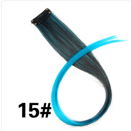 KTX-001683 18-Inch Wig Hair Extension in Vibrant Color with Natural Appearance