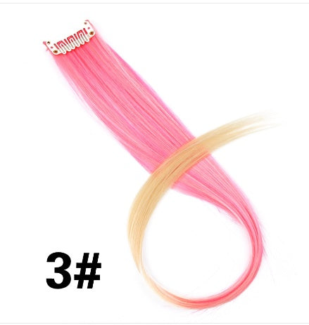 KTX-001683 18-Inch Wig Hair Extension in Vibrant Color with Natural Appearance