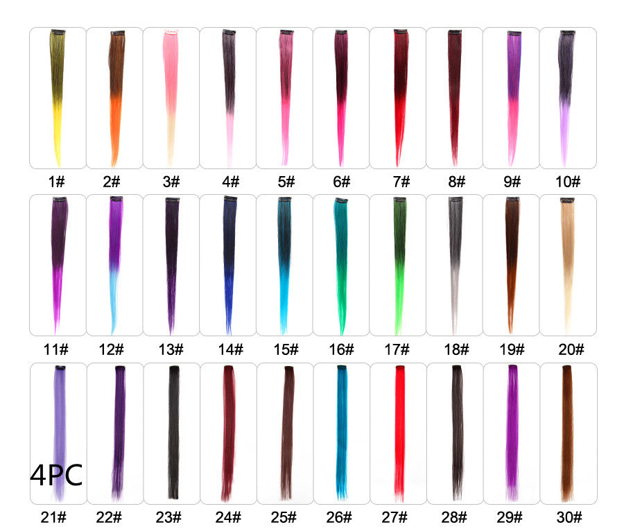 KTX-001683 18-Inch Wig Hair Extension in Vibrant Color with Natural Appearance