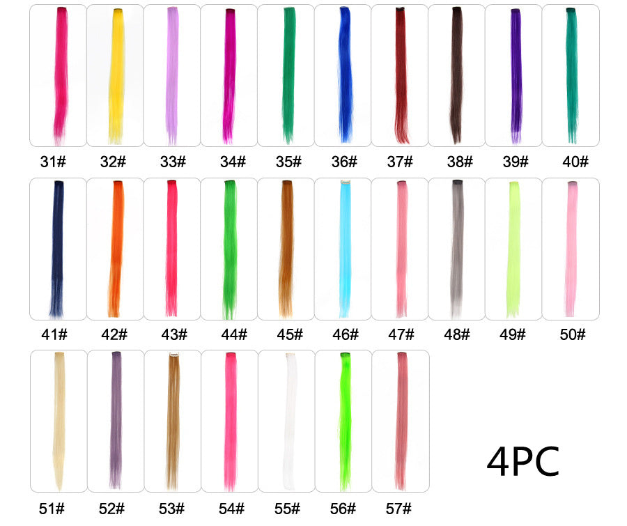 KTX-001683 18-Inch Wig Hair Extension in Vibrant Color with Natural Appearance