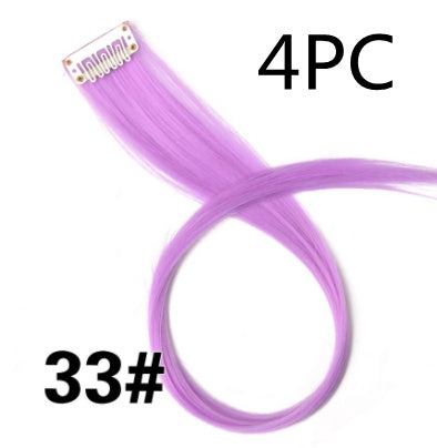 KTX-001683 18-Inch Wig Hair Extension in Vibrant Color with Natural Appearance