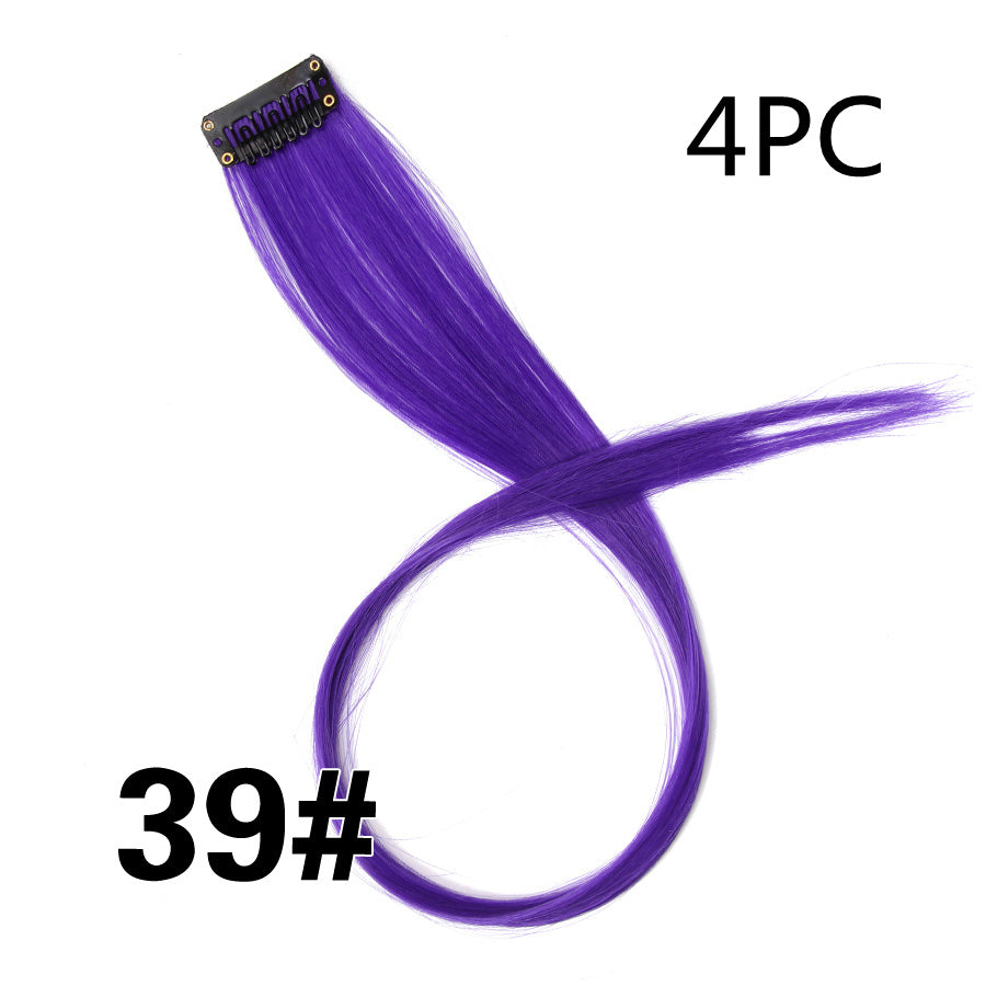 KTX-001683 18-Inch Wig Hair Extension in Vibrant Color with Natural Appearance