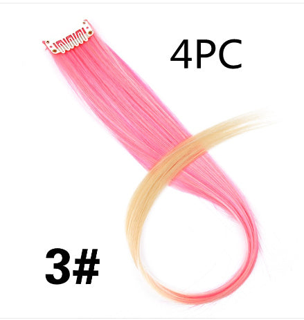 KTX-001683 18-Inch Wig Hair Extension in Vibrant Color with Natural Appearance