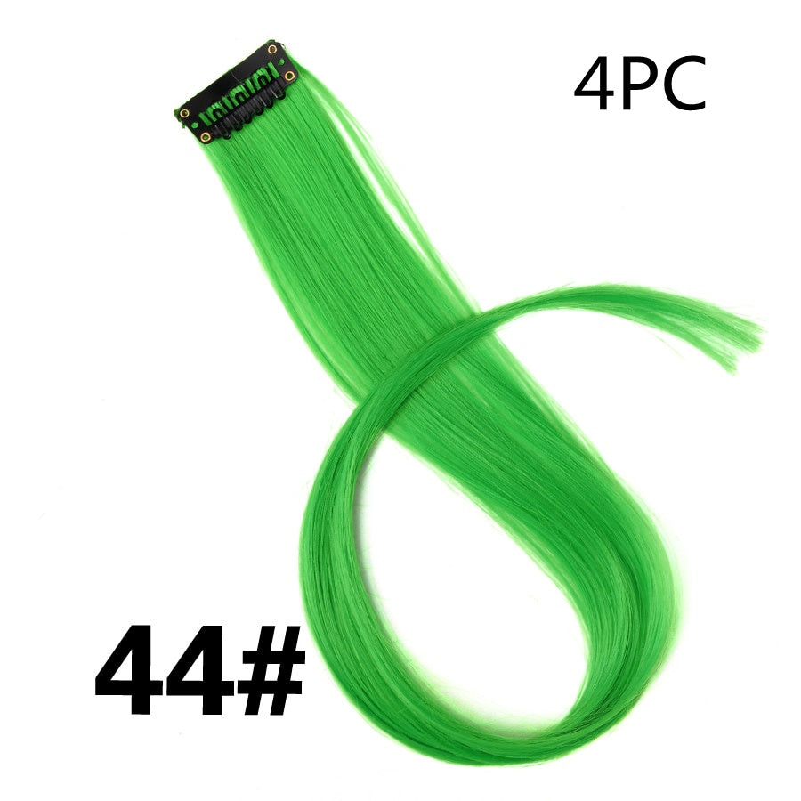 KTX-001683 18-Inch Wig Hair Extension in Vibrant Color with Natural Appearance