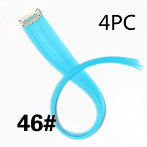 KTX-001683 18-Inch Wig Hair Extension in Vibrant Color with Natural Appearance