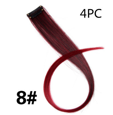 KTX-001683 18-Inch Wig Hair Extension in Vibrant Color with Natural Appearance