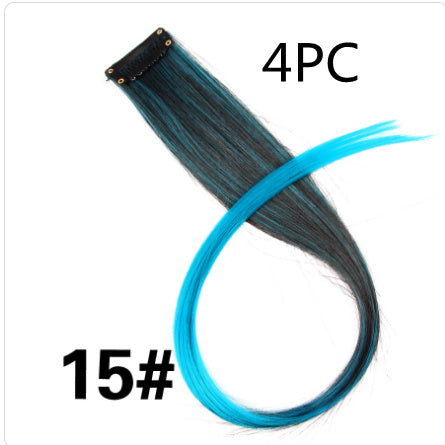 KTX-001683 18-Inch Wig Hair Extension in Vibrant Color with Natural Appearance