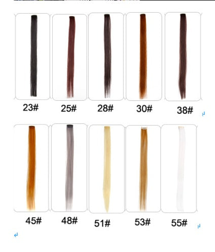 KTX-001683 18-Inch Wig Hair Extension in Vibrant Color with Natural Appearance