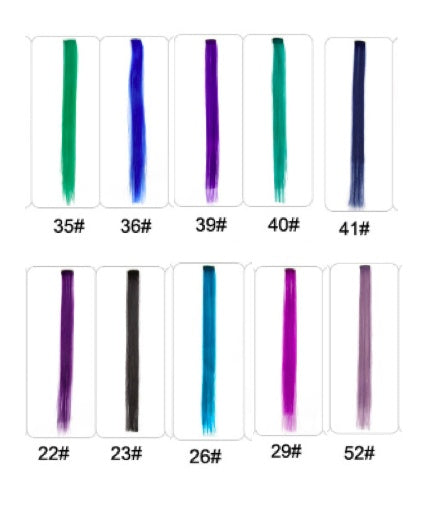 KTX-001683 18-Inch Wig Hair Extension in Vibrant Color with Natural Appearance