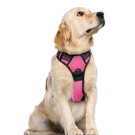 HKM-810963 Adjustable Large Dog Vest Harness with Leash in Multiple Colors and Sizes