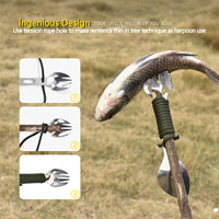 HKM-865619 Multifunctional Stainless Steel Fork Spoon Combination with Bottle Opener for Outdoor Use