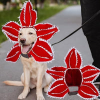 HKM-308115 Medium Dog Halloween Chomper Costume with Demon Hat and Scary Headband Headwear