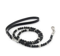 HKM-137171 Handmade Dog Pearl Collar and Wire Chain Set - Casual Style, Multiple Sizes Available