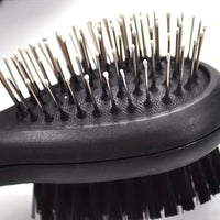 HKM-198611 2-in-1 Double-Sided Pet Grooming Comb for Dogs and Cats - Effective Shedding & Dirt Removal Tool