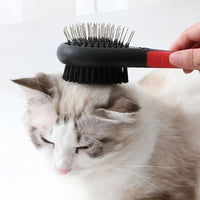 HKM-198611 2-in-1 Double-Sided Pet Grooming Comb for Dogs and Cats - Effective Shedding & Dirt Removal Tool