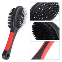 HKM-198611 2-in-1 Double-Sided Pet Grooming Comb for Dogs and Cats - Effective Shedding & Dirt Removal Tool