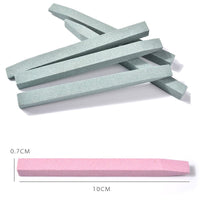HKM-550739 Nail Quartz Abrasive Grinding Stick in Pink and Dark Green - One Piece