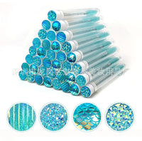 HKM-606803 Disposable Eyelash & Mascara Brushes with Tubes - Spiral Shaped Spoolie Wands for Makeup & Cleaning - 10 Pcs in 4 Colors