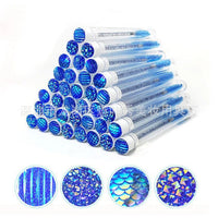 HKM-606803 Disposable Eyelash & Mascara Brushes with Tubes - Spiral Shaped Spoolie Wands for Makeup & Cleaning - 10 Pcs in 4 Colors