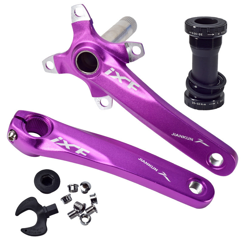 HKM-130067 Hollow Integrated Aluminum Alloy Crank for Mountain Bikes