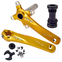 HKM-130067 Hollow Integrated Aluminum Alloy Crank for Mountain Bikes
