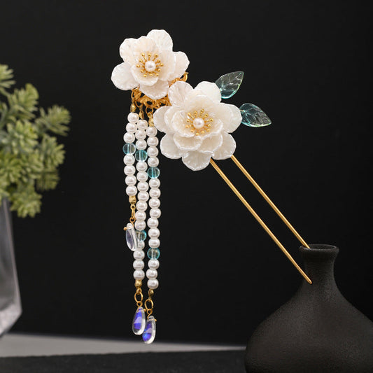 HKM-359827 Vintage Alloy Hairpin with Elegant Hanfu Style Hair Ornaments in GZ549 Color