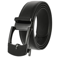 HKM-758931 Men's Casual Leather Belt with Multi-style Two-layer Buckle - Model LY36-000010-1