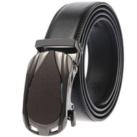 HKM-758931 Men's Casual Leather Belt with Multi-style Two-layer Buckle - Model LY36-000010-1