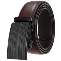 HKM-758931 Men's Casual Leather Belt with Multi-style Two-layer Buckle - Model LY36-000010-1