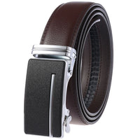 HKM-758931 Men's Casual Leather Belt with Multi-style Two-layer Buckle - Model LY36-000010-1