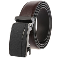 HKM-758931 Men's Casual Leather Belt with Multi-style Two-layer Buckle - Model LY36-000010-1