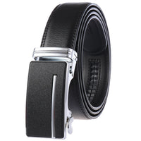 HKM-758931 Men's Casual Leather Belt with Multi-style Two-layer Buckle - Model LY36-000010-1