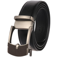 HKM-758931 Men's Casual Leather Belt with Multi-style Two-layer Buckle - Model LY36-000010-1