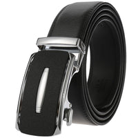 HKM-758931 Men's Casual Leather Belt with Multi-style Two-layer Buckle - Model LY36-000010-1