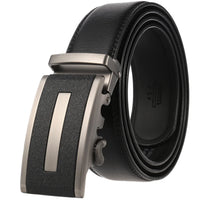 HKM-758931 Men's Casual Leather Belt with Multi-style Two-layer Buckle - Model LY36-000010-1