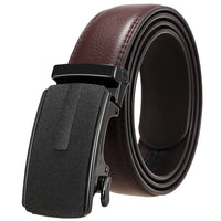 HKM-758931 Men's Casual Leather Belt with Multi-style Two-layer Buckle - Model LY36-000010-1