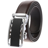 HKM-758931 Men's Casual Leather Belt with Multi-style Two-layer Buckle - Model LY36-000010-1