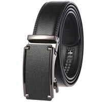 HKM-758931 Men's Casual Leather Belt with Multi-style Two-layer Buckle - Model LY36-000010-1