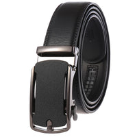 HKM-758931 Men's Casual Leather Belt with Multi-style Two-layer Buckle - Model LY36-000010-1