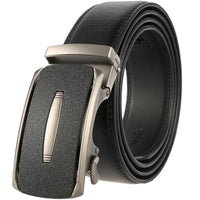 HKM-758931 Men's Casual Leather Belt with Multi-style Two-layer Buckle - Model LY36-000010-1
