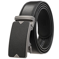 HKM-758931 Men's Casual Leather Belt with Multi-style Two-layer Buckle - Model LY36-000010-1